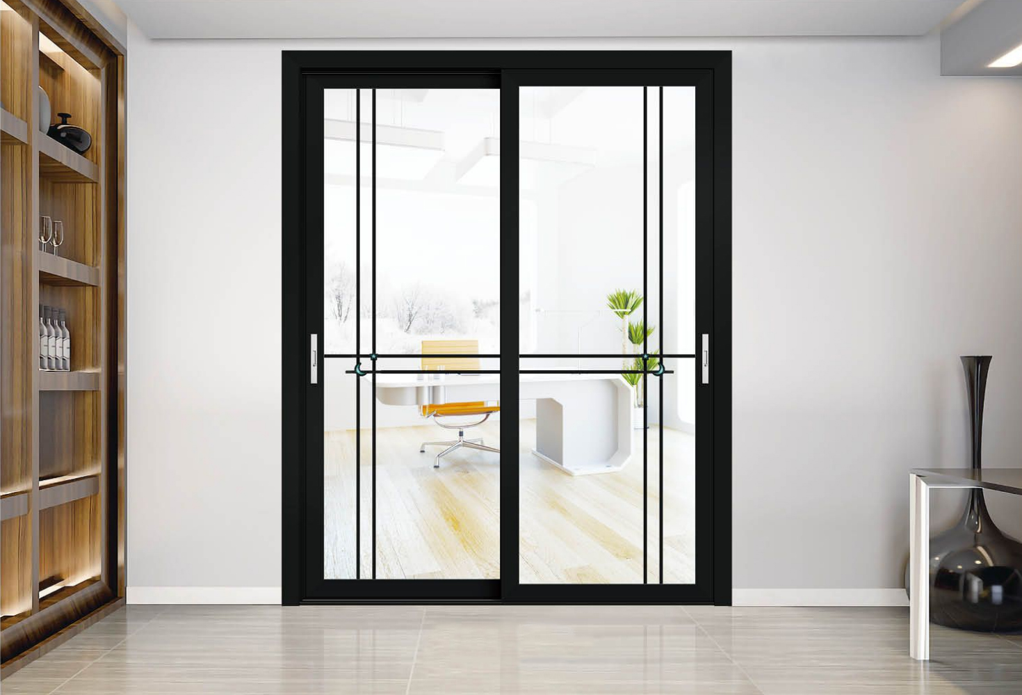Heavy sliding door
