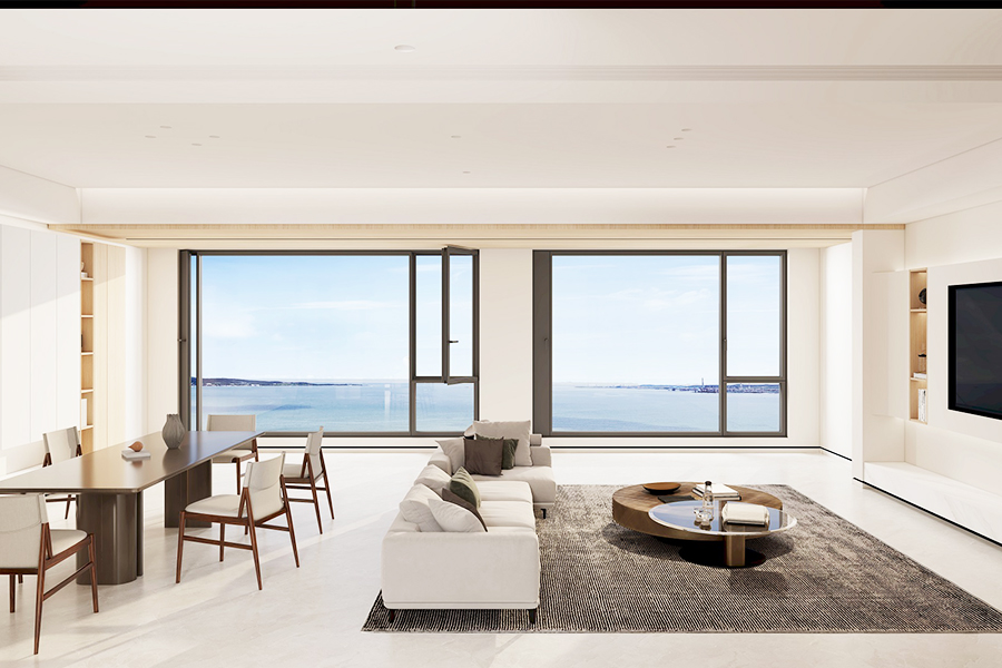 Inward opening ventilating window
