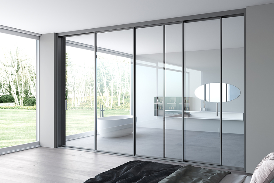 Modern minimalist sliding door