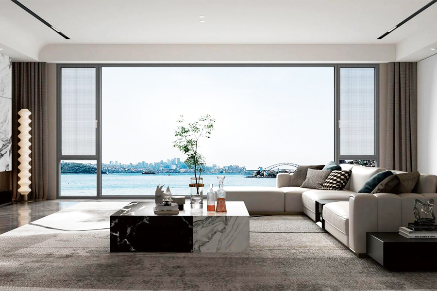 Inward-Opening Casement Window with Stainless Steel Mesh Screen