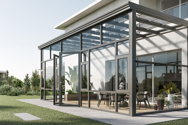 Modern minimalist sunroom