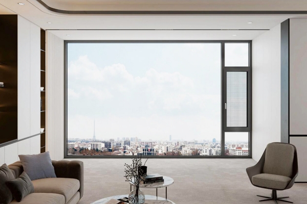Modern and simple casement window