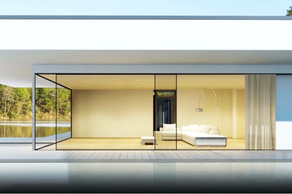 Panoramic sliding door