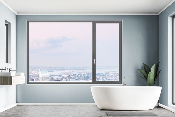 Modern minimalist casement window
