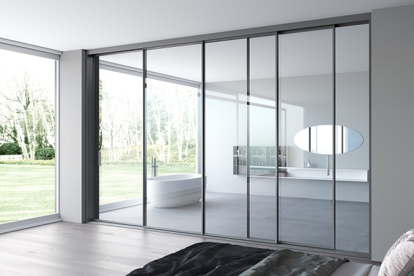Modern minimalist sliding door